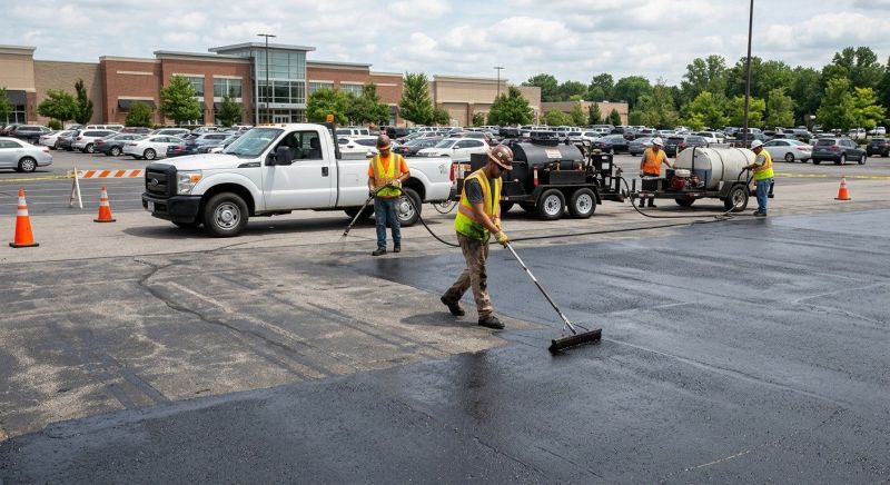 Asphalt Parking Lot Sealing in Greenville, SC