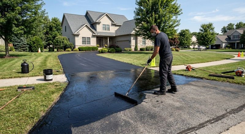 Blacktop Driveway Sealing in Columbus, OH